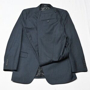 Egara 40L 32x32 Gray Extreme Slim Fit Mens Sport Coat Jacket Pants Vest Suit